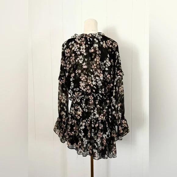 MISA Los Angeles Lolita Dress in Ditsy Black Floral Size Large - Picture 7 of 13